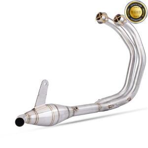 CBR650F 오토바이 배기 슬립 온 프론트 링크 파이프 탈출 모토 전체 시스템 650R 용 이동식 연결