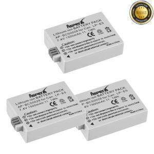 캐논 EOS Rebel XS T1i 1000D Kiss X3 X2 F 카메라용 LP-E5 리튬 이온 배터리 LP E5 1500mAh
