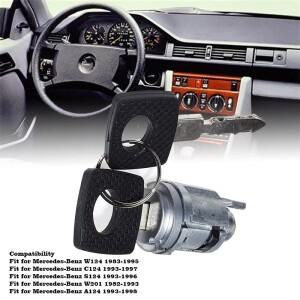 메르세데스 벤츠 W124 1993 용 2 키 점화 잠금 실린더 스위치 1264600604 80333021500