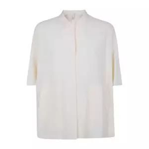 보부틱 라운디드칼라 실크 코튼 반팔 셔츠 5041 S1