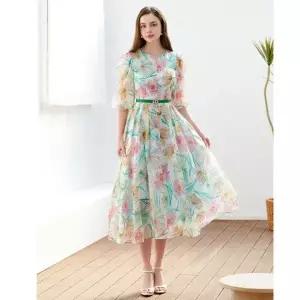 [미니멈]플라워 시스루 원피스 (MZBAWO3090 PK)_IC