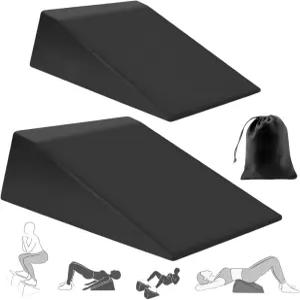 종아리 스트레칭 및 스쿼트용 슬랜트 보드 - 역도 스쿼트 이동성 성능을 위한 논슬립 힐 하이브 웨지 블록