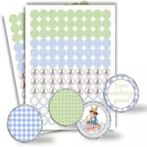 당신* *소년을 위한 토끼 특별 작은 생일 키스 스티커 라벨 0.75 사이즈의 파티 서클 300장* *아만다