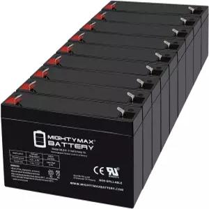 마이티 맥스 배터리 6V 9Ah AGM F2 단자 유니셀 TLA670KL과 호환되는 교체용 9팩
