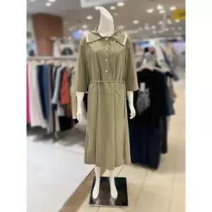 [하프클럽/]소고 세이브존01 카라넥벨티드롱원피스 AK2PA02_NV