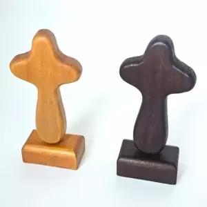 기독교선물 원목 인테리어 탁상용 스탠드 십자가