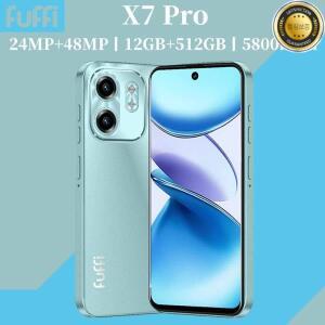 FUFFI X7 Pro 스마트폰 핸드폰 안드로이드 14 6.56인치 화면 12+512GB 24+48MP 휴대폰 5800mAh Google Play