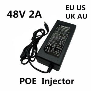 48V 2A 2000MA 96W POE POWER LOGIC 공급 장치 어댑터 CCTV 인젝터 이더넷 IP 카메라 전화 48 볼트