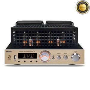 V8 하이엔드 진공관 파워 앰프 블루투스 5.0 120W X 2 출력 Hi-Fi 홈 (광 & 동축 디코딩 서브우퍼 포함)
