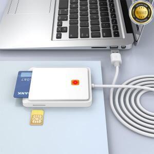 ID 은행 SIM CAC 카드 커넥터 어댑터용 USB 2.0 스마트 리더 메모리
