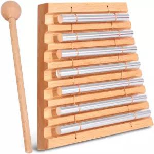 요가 명상 사운드 힐링 교사 교실 관리 도구를 위한 LIEKE 7 톤 핸드 차임 악기 마음챙김 벨 멋진 포함