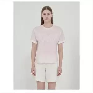 올리비아로렌 HC04 프린트 포인트 배색 티셔츠  VVCAS5M4161