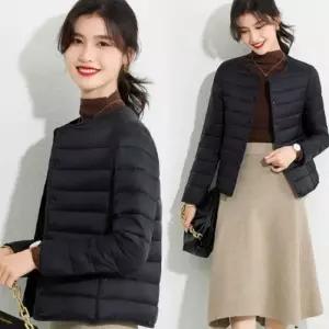 [신상오픈런]여성용 경량 노카라 긴팔 퀼팅 패딩 자켓 겨울용 (41315711)