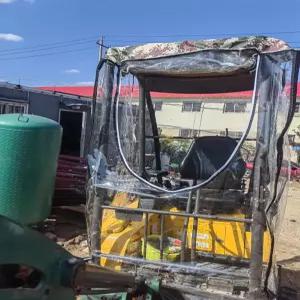 중장비 그늘막 포크레인 레인커버 지붕 우산 폴딩 크레인 미채 굴삭기 가림막 쿠보타 캐노피