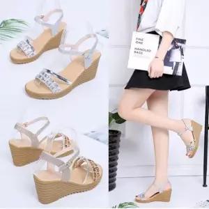 858 웨지샌들 여성샌들 여자 플랫 여름 여성샌들 여자샌들 스트랩샌들 여름샌들 웨지샌들