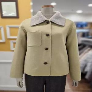 BCBG 세이브존01 니팅블록 크롭 핸드메이드 자켓 B6A1J106