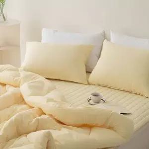 더크린 클라우드 케어 워싱 이불패드세트 Q크림레몬