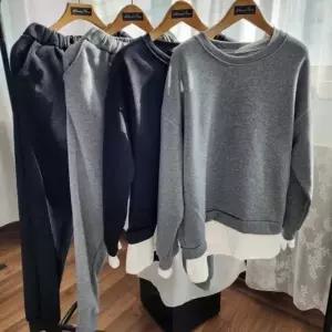 Abwehr 언발 레이어드 기모 트레이닝 세트_20434198_667501