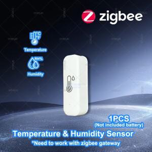 Zigbee 스마트 온도 및 습도 센서 실시간 앱 원격 모니터 Alexa Google Home Assistant Z2M용 자동화