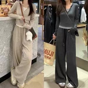 트레이닝복 데일리 상하의세트 투피스 니트세트 팬츠