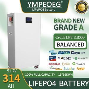 100% 최대 용량 15KWH16KWH 새 상품 A급 LiFePO4 배터리 팩 48V 280Ah314Ah 10년 보증 가정용 에너지 저장