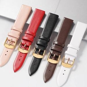 시계 액세서리 DW 다니엘 웰링턴 스트랩 용  가죽 밴드  레드 핑크 14/16/18/20/22mm