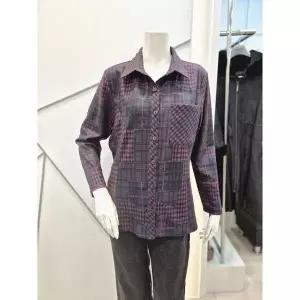 [하프클럽/쉐르담]쉐르담 세이브존01 체크 남방 셔츠 CI4-651BL(NV)