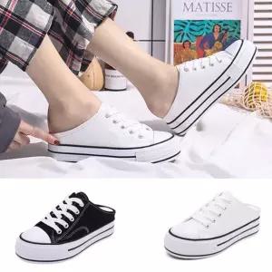 [베스트TOP100] 데일리 캐주얼 키높이 스니커즈 뮬 운동화 캔버스화