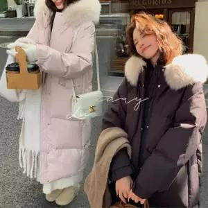 [신상오픈런]후드퍼 방한 겨울 여성점퍼 롱패딩 하이넥집업 (29252116)