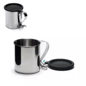 [퍼니메이커]키친아트 스테인레스 뚜껑형 등산컵 캠핑컵 주방용품 캠핑용품 등산용품 컵