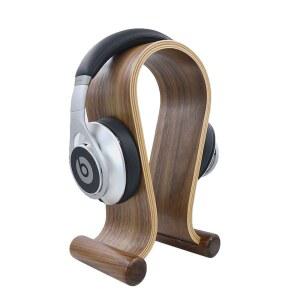 헤드폰거치대 우드 나무 벽걸이 걸이 선반 수납대 헤드폰 테이블 홀더 헤드셋 전시