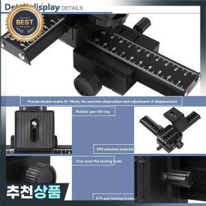 ABUO-4 웨이 매크로 포커싱 레일 슬라이더 카메라 슬라이더의 클로즈업 샷을 위한 4