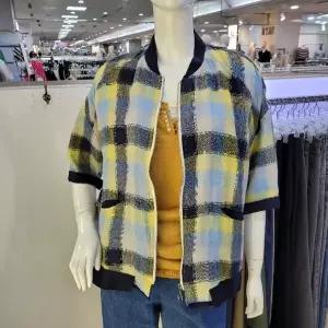 [더스토아] DP01 큰 체크 린넨 재킷 점퍼 T23tdx123j023_P411468010