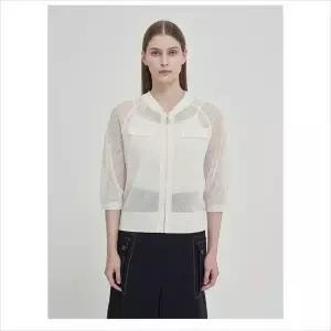 [올리비아로렌] HC04 레터링 집업 가디건 VVCBC5M4181_P419340215