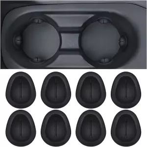 만다크 8PCS 자동차 컵 홀더 위치 제한기 흔들림 방지 차량 물병 인서트 실리콘 내부 스태빌라이저