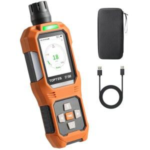 TOPTES CT-580 휴대용 일산화탄소 감지기, 진동, 시각 및 청각 경보 기능이 있는 충전식 0-1000PPM, 가정, 캠핑, 여행, 산업 전문가용 TFT 컬러 디스플레이