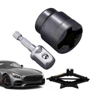 차량용 잭 어댑터 소켓 컨버터 시저 잭용 중장비 도구 변환기 녹 방지 액세서리 부착물