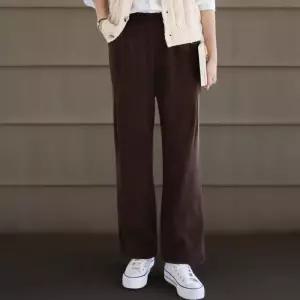 여성 겨울 기모 팬츠 일자형 밴딩 골덴 핀턱 바지 (42615065)