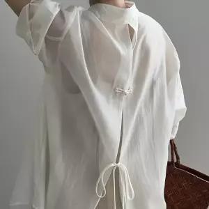 [디작소]백포인트 리본 심플 버튼 데일리 카라 여름 셔츠 (39783454)