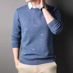 니트 가을 봄 페이크 투피스 남사친 칼라넥 얇은 칼라 스웨터 터틀넥 상의 원픽3