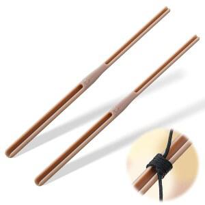 던키브 2팩 묵주줄 매듭 도구, #7#9 및 #36 듀얼 헤드 트위니 묵주 제작 용품, 구슬 묶기 키트, 보석용 비딩 코드 낚싯바늘, 팔찌(브라운)