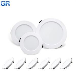 매입형 초박형 LED 다운라이트 AC110V-240V 천장 램프  차가운 흰색 실내 조명 DC12V 24V 5W 9W 12W 2-8 개