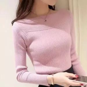 [다잇템] 여자 FW 롱슬리브 스웨터 골지 슬림핏 티셔츠