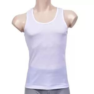 [라일리의류] Rly X자 나시T ZF 등판 면혼방 남성 골지형