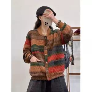 솔저스캐주얼 탑 봄가을 체크 코트 아가일 슬림핏 싱글 여성점퍼 OPH1