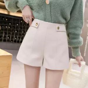 [베스트TOP100] 키밍 겨울 모직 반바지 하이웨이스트 슬림 여성 팬츠