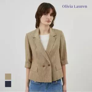 스트라이프 린넨 자켓_VOCFU4M4211