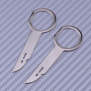 2PCs 라디오 스테레오 분해 제거 도구 키 메르세데스 호환 벤츠 호환 W220 W215 주행 거리계 클러스터 S500
