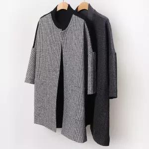 빅사이즈아우터 B671L601 하운드차이나롱가디건 MN (45624767A)