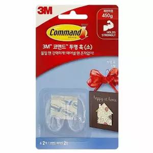 3M코맨드 AKC947M5 투명훅-소(17092)450g 후크 도어훅 코맨드훅